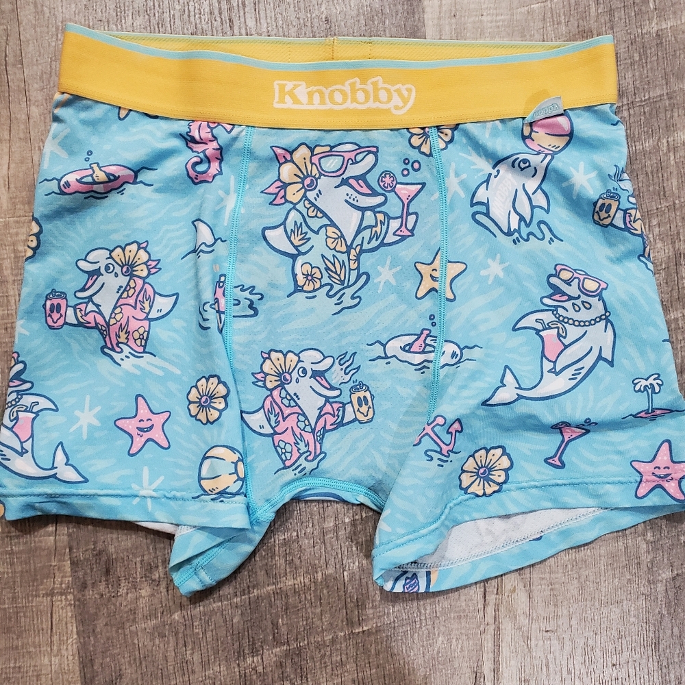 Mens Blue Boxer Briefs